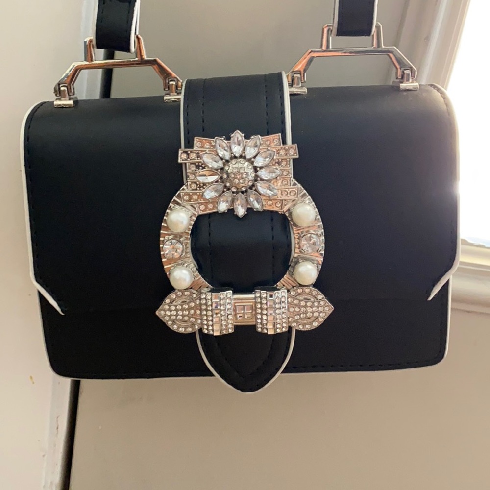 Cute cross jeweled cross body